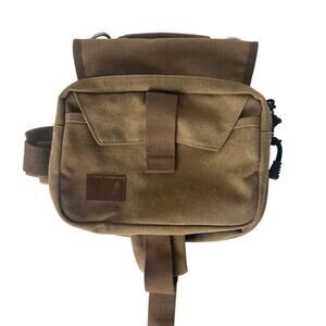 OneTigris Canvas Dog Pack Saddle Bag Hiking Backpack Large Brown Tactical Gear